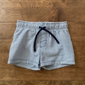 H&M Blue and White Seersucker Swimsuit